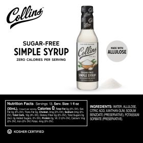 12.7oz. Sugar-free Simple Syrup by Collins