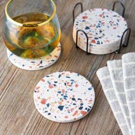 Terrazzo Stoneware Coasters – Stylish & Durable Drink Protectors by Twine