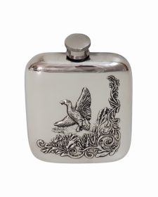 English Pewter Mallard Duck 6oz Flask