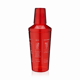 Red Plastic Recipe Shaker By True