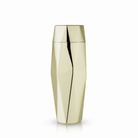 Faceted Gold Cocktail Shaker By Viski