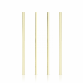 Wide Gold Cocktail Straws By Viski