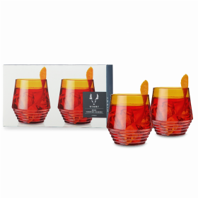 Amber Deco Cocktail Glasses By Viski