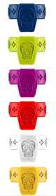 Corona Bottle Markers Sugar Skull Set Of Six