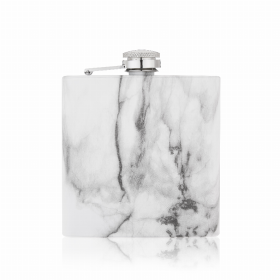 Marble 6Oz Stainless Steel Flask