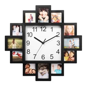 Mountek Photo Frame Clock Picture Collage 12-Picture Display