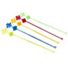 Disposable Flower Cocktail Stirring Sticks, 50Pcs