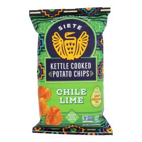 Siete -  Lime Chile Kettle Chip   - Case Of 6-5.5 Oz