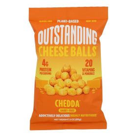 Outstanding Foods - Cheddar Cheese Balls - Case Of 8-3 Oz