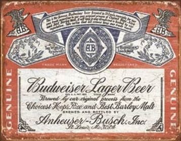 Budweiser Historic Label