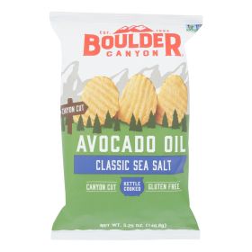 Boulder Canyon - Avocado Oil & Sea Salt Potato Chips - Case Of 12 - 5.25 Oz.