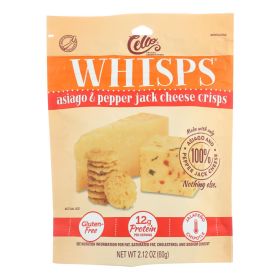 Cello - Whisps -Asiago And Pepper Jack Cheese Crisps - Case Of 12 - 2.12 Oz.