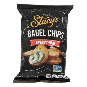 Stacy's Pita Chips  Everything Bagel Chips - - Case Of 12 - 7 Oz