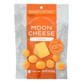 Moon Cheese  Dehydrated Cheddar Cheese Snack - Case Of 12 - 2 Oz