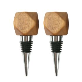 Aluminum and Wood wine bottle stopper