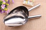 Multipurpose 2 PCS Stainless Steel Small and Large Ice Scooper