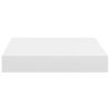 Floating Wall Shelves 2 pcs White 9.1"x9.3"x1.5" MDF