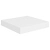 Floating Wall Shelves 2 pcs White 9.1"x9.3"x1.5" MDF