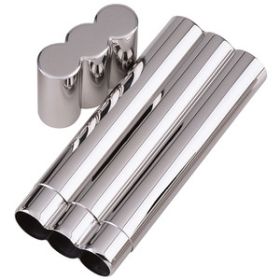 Visol Tres Stainless Steel Three Cigar Holder