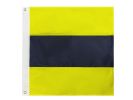 Authentic Letter D Nautical Alphabet Navy Code Signal Flag 24"" - Outdoor Use