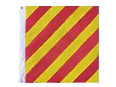 Authentic Letter Y Nautical Alphabet Navy Code Signal Flag 24"" - Outdoor Use