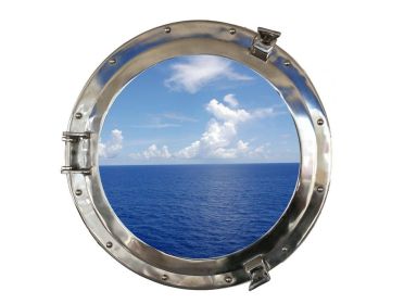 Chrome Decorative Ship Porthole Window 20""