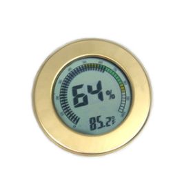 Visol Modern Circular Digital Hygrometer - Gold - VAC713GD