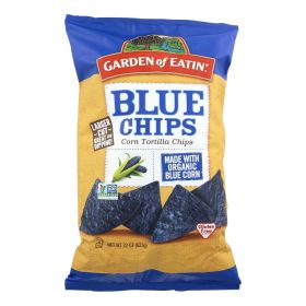 Garden of Eatin' Blue Corn Tortilla Chips - Fiesta Size (Case of 10 - 22 Oz)