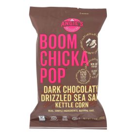 Angie's Kettle Corn Dark Chocolaty Drizzled Sea Salt (Case of 12 - 5.5 Oz)