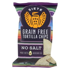 Siete Tortilla Chips - No Salt (Case of 12 - 5 Oz)