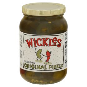 Wickles Original Pickle Chips - Case Of 6 - 16 Fl Oz