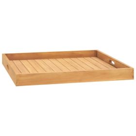 27.6" Teak Wood Serving Tray