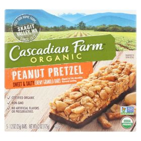 Cascadian Farm Sweet And Salty Bar - Organic  Peanut Pretzel - 6.2 Oz - Case Of 12