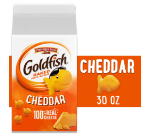 Goldfish Cheddar Cheese Crackers;  Baked Snack Crackers