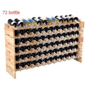 Wooden Bottle Rack Wine Holder for 40 Bottles