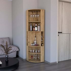 Jansen Corner Bar Cabinet – Macadamia