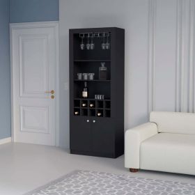 Nixon Bar Cabinet - Black Finish