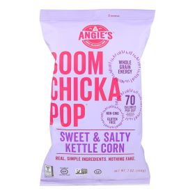 Angie's Boom Chicka Pop Sweet & Salty Kettle Corn- Case Of 12 - 7 Oz.