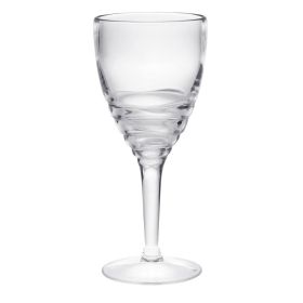 LeadingWare 12oz Swirl Plastic Wine Glasses - Set of 4