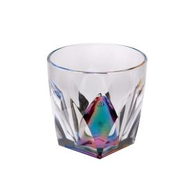 Rainbow Diamond Acrylic Glasses Drinking Set of 4 (9oz)