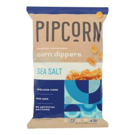 Pipcorn Chips Corn Dippers Sea Salt (Case of 12 - 9.25 Oz)