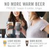 Beer FREEZE™ Set of 4 — 2 Black & 2 Gray Cooling Cups