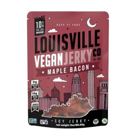 Louisville Vegan Jerky Jerky - Maple Bacon - Case Of 10 - 3 Oz