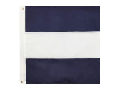 Authentic Letter J Nautical Alphabet Navy Code Signal Flag 24"" - Outdoor Use