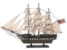 Rustic Wooden USS Constitution Tall Model Ship 24""