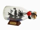 Blackbeard's Queen Anne's Revenge Pirate Ship in a Glass Bottle 5""