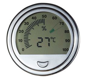 Visol Modern Large Circular Digital Hygrometer - VAC716