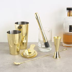 Viski 7-Piece Belmont Bar Essentials Set: Craft Cocktails with Elegance.