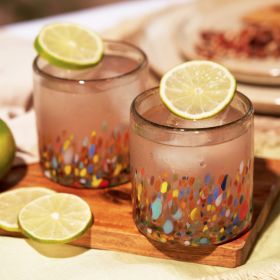 Twine Living Artistico Recycled Tumbler Set: Vibrant Artistry, Sustainable Sips.