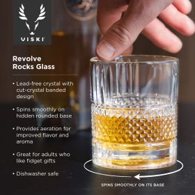 Revolve Crystal Spinning Rocks Glass Viski®